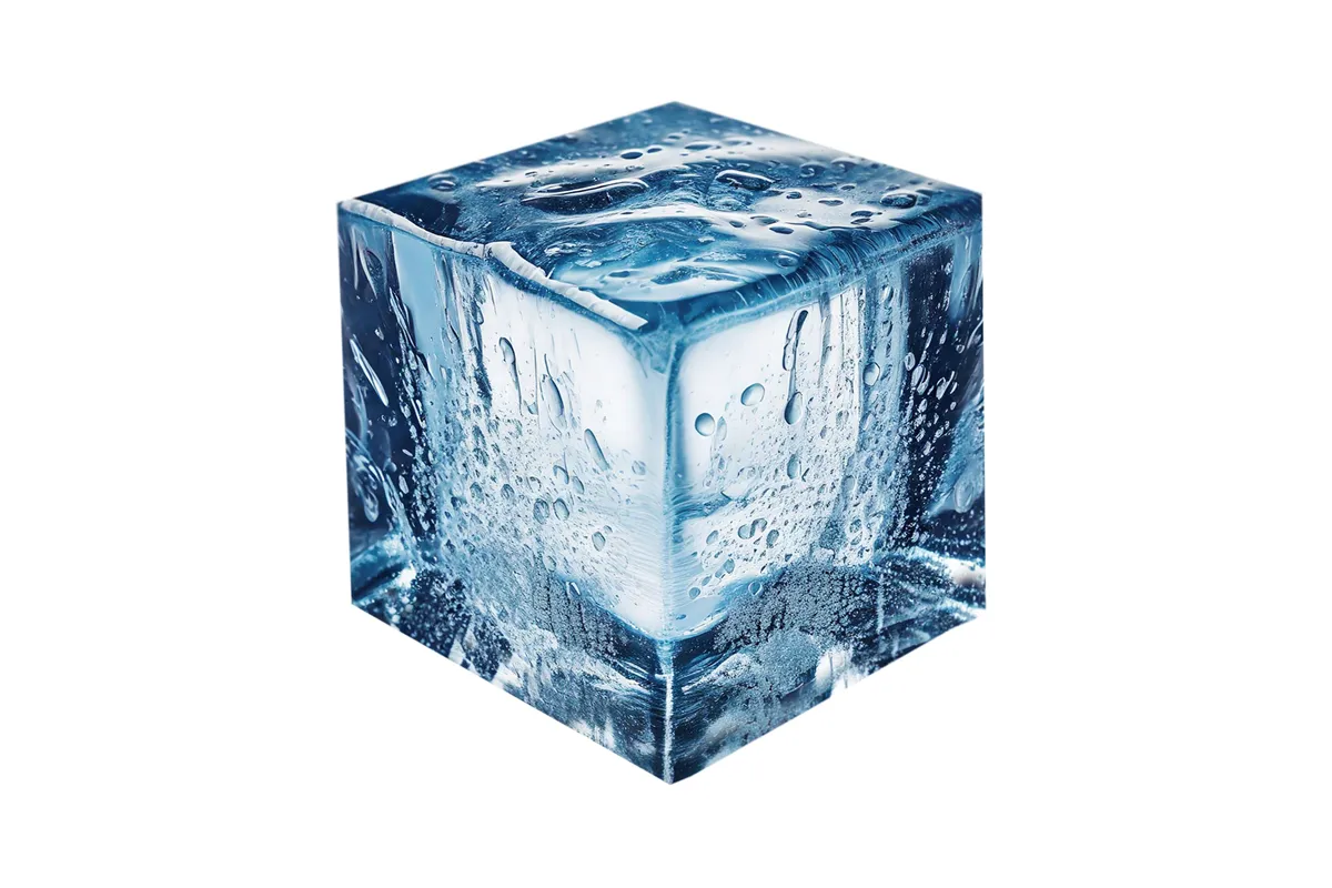 Forma do kostek lodu mini, niebieski, 190x120x35mm BarUp 679043