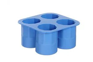 Forma do kostek lodu w kształcie kieliszka, niebieski, 122x122x60mm BarUp 679067