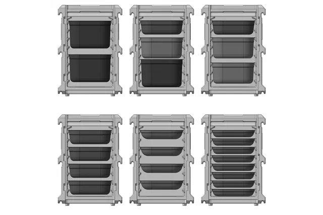 Pojemnik termoizolacyjny cateringowy, 8×GN 1/1, Profi Line, GN 1/1, 100L, 635x465x660mm HENDI 707999