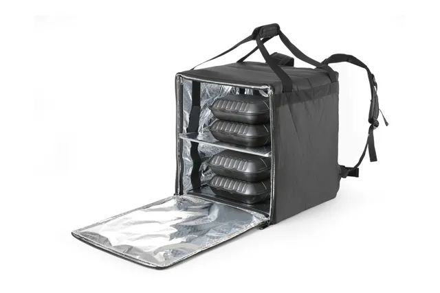 Plecak termoizolacyjny dostawczy, 75,2L, czarny, 410x410x480mm HENDI 709801