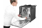Plecak termoizolacyjny dostawczy, 75,2L, czarny, 410x410x480mm HENDI 709801