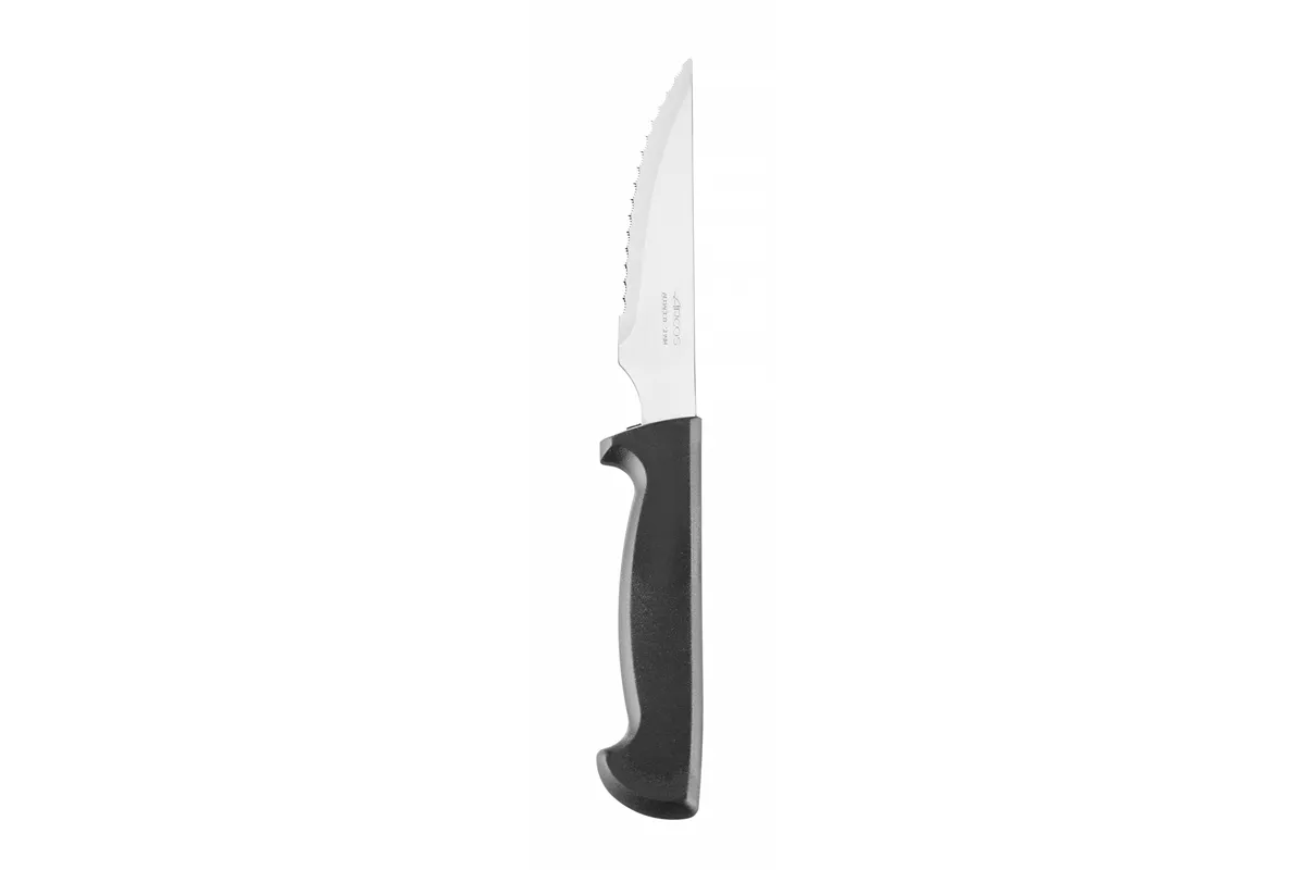 Nóż do steków, seria STEAK BASIC, STEAK BASIC, czarny, 230mm, Ząbkowany Arcos 740009