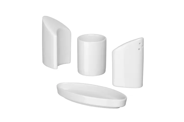 Zestaw do przypraw z pojemnikiem na wykałaczki, 125x54x90mm HENDI 786420