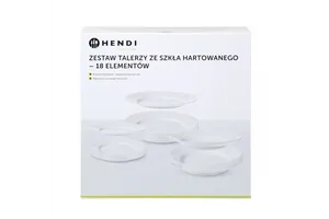 Zestaw talerzy Opal - 18 elementów, 18 szt., ⌀mm HENDI 795224