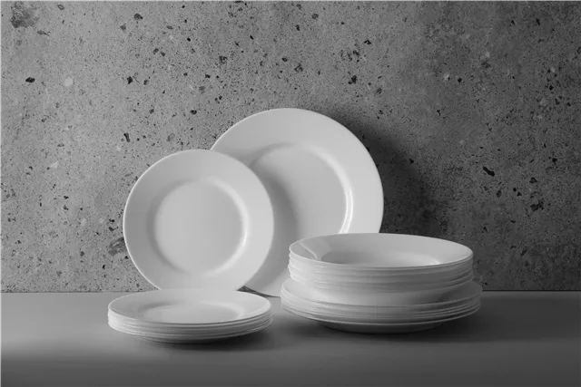 Zestaw talerzy Opal - 18 elementów, 18 szt., ⌀mm HENDI 795224
