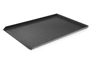 Blacha wypiekowa z 3 rantami, 600x400mm, Prostokątny HENDI 808221