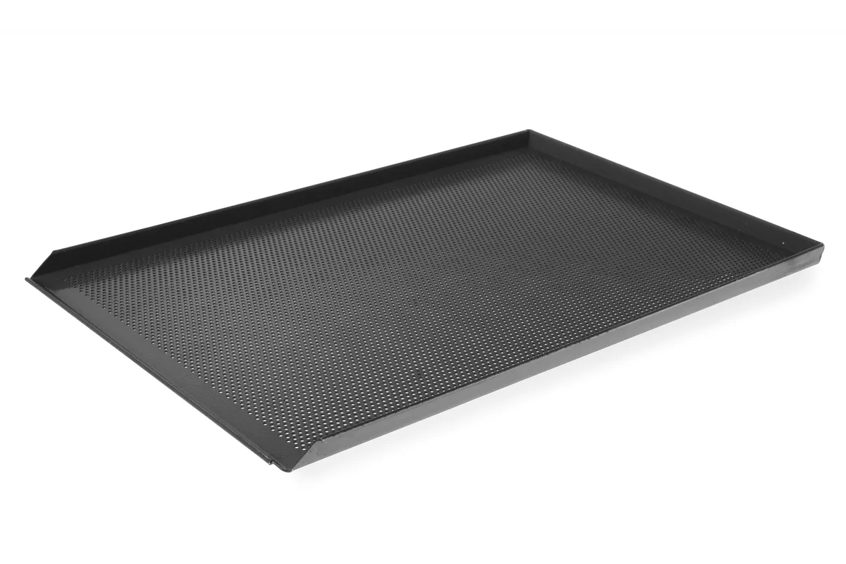 Blacha wypiekowa z 3 rantami, 600x400mm, Prostokątny HENDI 808221