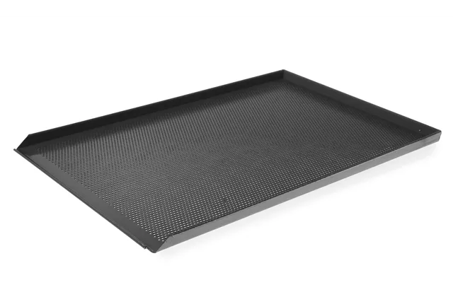Blacha wypiekowa z 3 rantami, 600x400mm, Prostokątny HENDI 808221