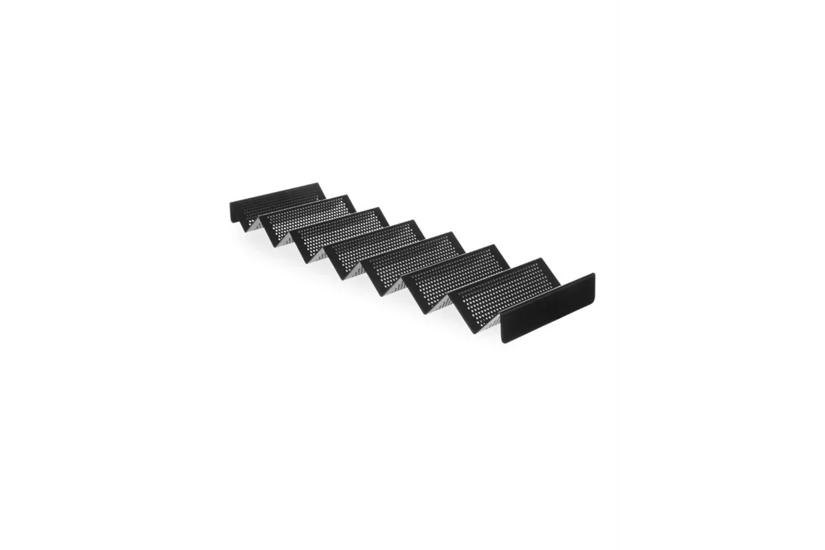 Ekspozytor do kanapek perforowany, czarny, 580x170x40mm HENDI 808269