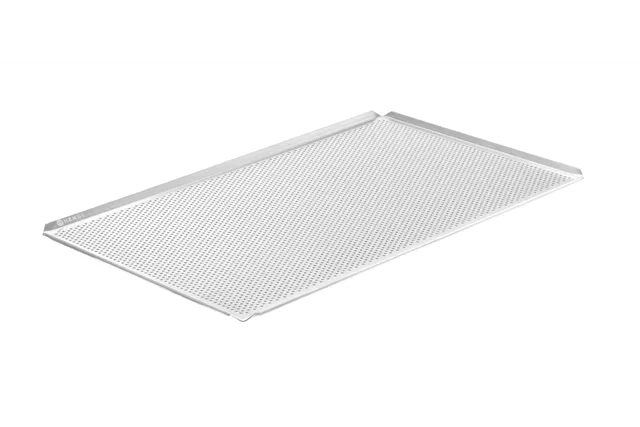 Blacha wypiekowa z 4 rantami, GN 1/1, srebrny, 530x325x10mm, Prostokątny HENDI 808306