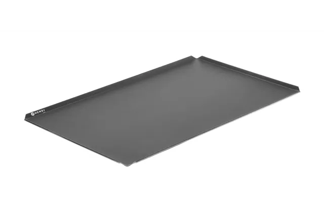 Blacha wypiekowa z 4 rantami, GN 1/1, czarny, 530x325x10mm, Prostokątny HENDI 808429