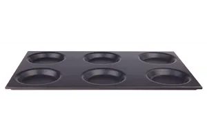 Taca aluminiowa GN 1/1 z formami, z powłoką nieprzywierającą, GN 1/1, 530x325x15mm HENDI 808757