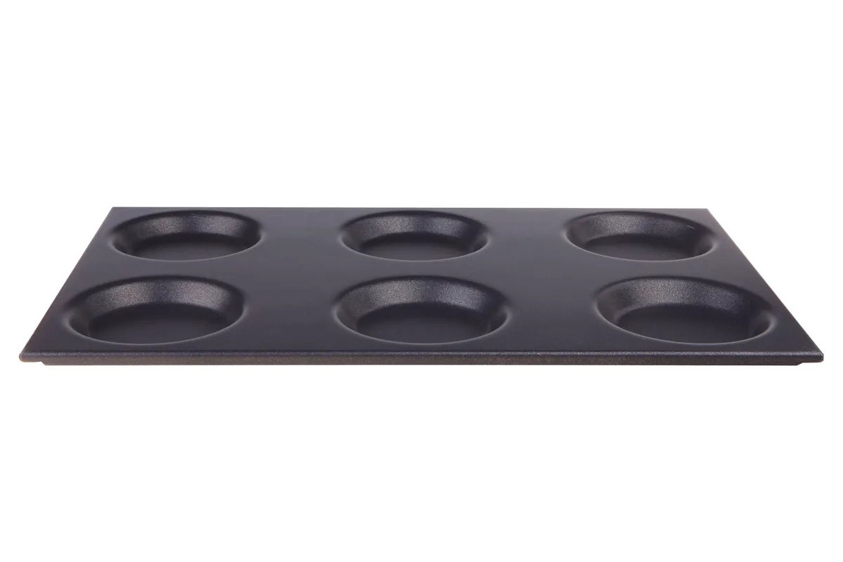 Taca aluminiowa GN 1/1 z formami, z powłoką nieprzywierającą, GN 1/1, 530x325x15mm HENDI 808757