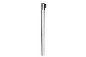 Słupek odgradzający z taśmą w kolorze srebrnym bez podstawy, ⌀64x935mm HENDI 810422