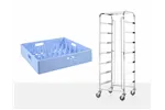 Wózek do transportu koszy do zmywarek, 7 × 500×500 mm, 615x560x1710mm HENDI 810583