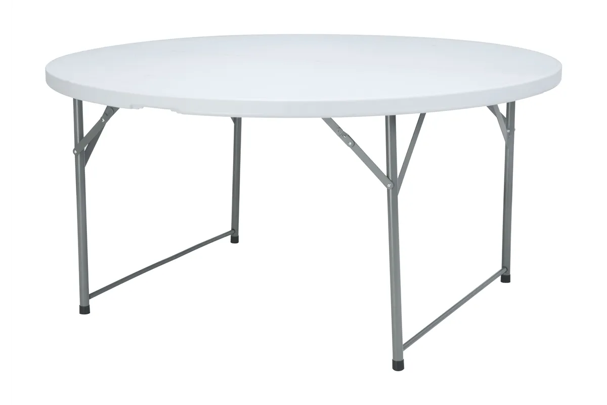 Stół cateringowy, okrągły, biały, ⌀1500x740mm, Okrągły AmerBox 810996
