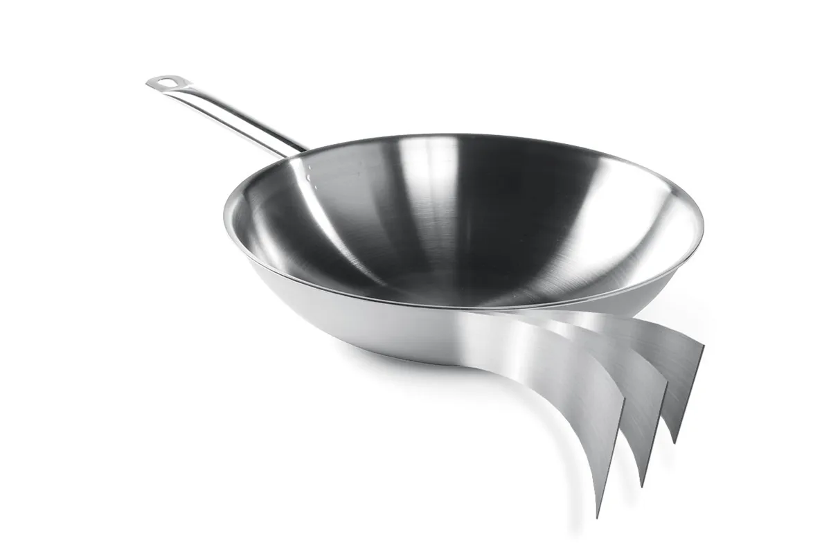 Wok 3-ply bez pokrywki, ⌀360x100mm HENDI 839003