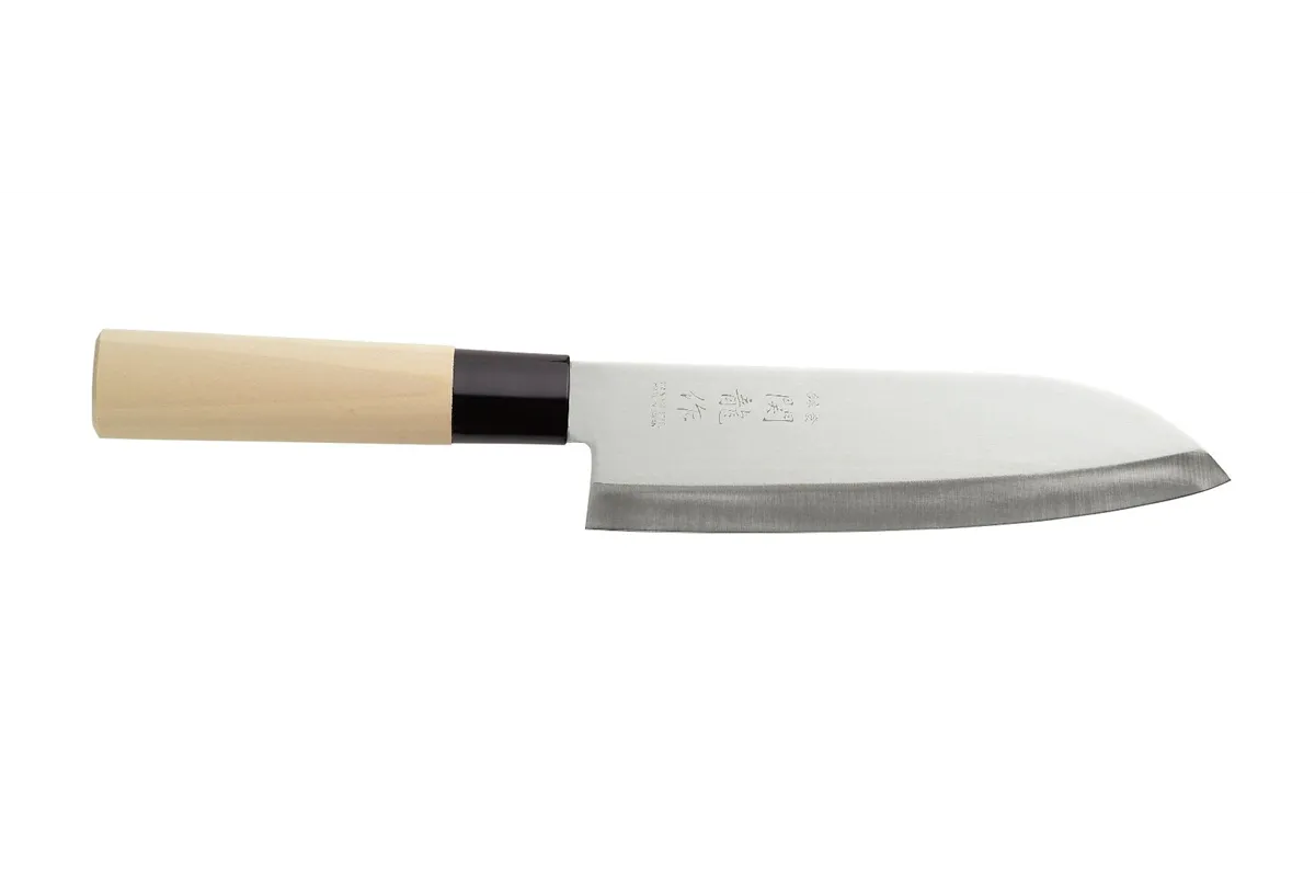Nóż japoński Santoku, jasne drewno, 290mm HENDI 845035