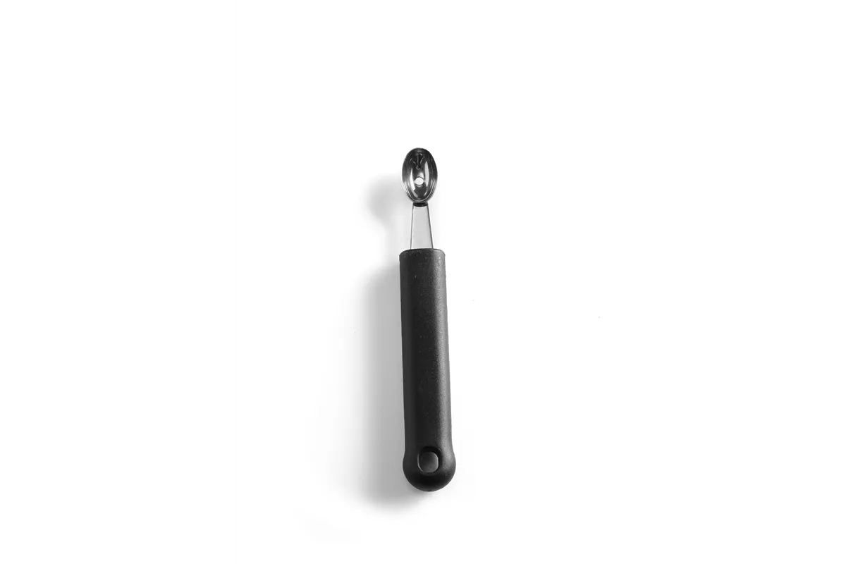 Nóż dekoracyjny do kulek pojedynczy, owalny, czarny, 160mm HENDI 856017