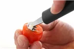 Nóż dekoracyjny do kulek pojedynczy, karbowany, czarny, 150mm HENDI 856024