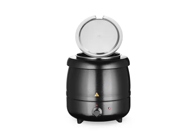 Kociołek do zupy, Kitchen Line, 8L, czarny, 230V/400W, ⌀330x363mm HENDI 860083