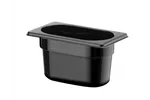 Pojemnik GN 1/9 z czarnego poliwęglanu, GN 1/9, 1L, czarny, 176x108x100mm HENDI 862827