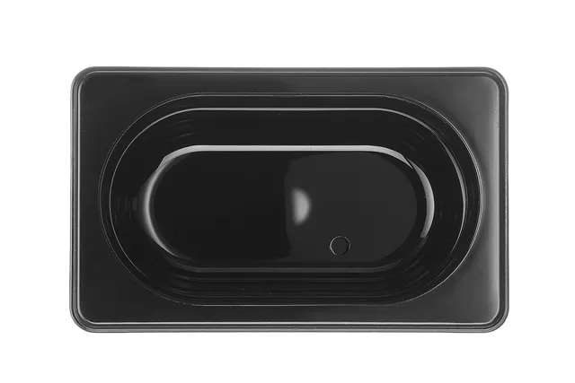 Pojemnik GN 1/9 z czarnego poliwęglanu, GN 1/9, 1L, czarny, 176x108x100mm HENDI 862827