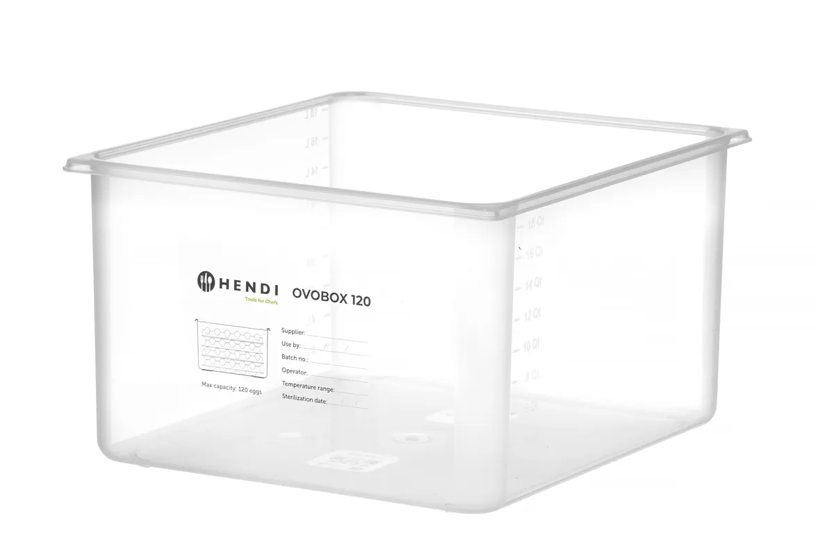 Pojemnik na jajka OVOBOX 120, GN 2/3, 18L, 355x325x200mm HENDI 870785