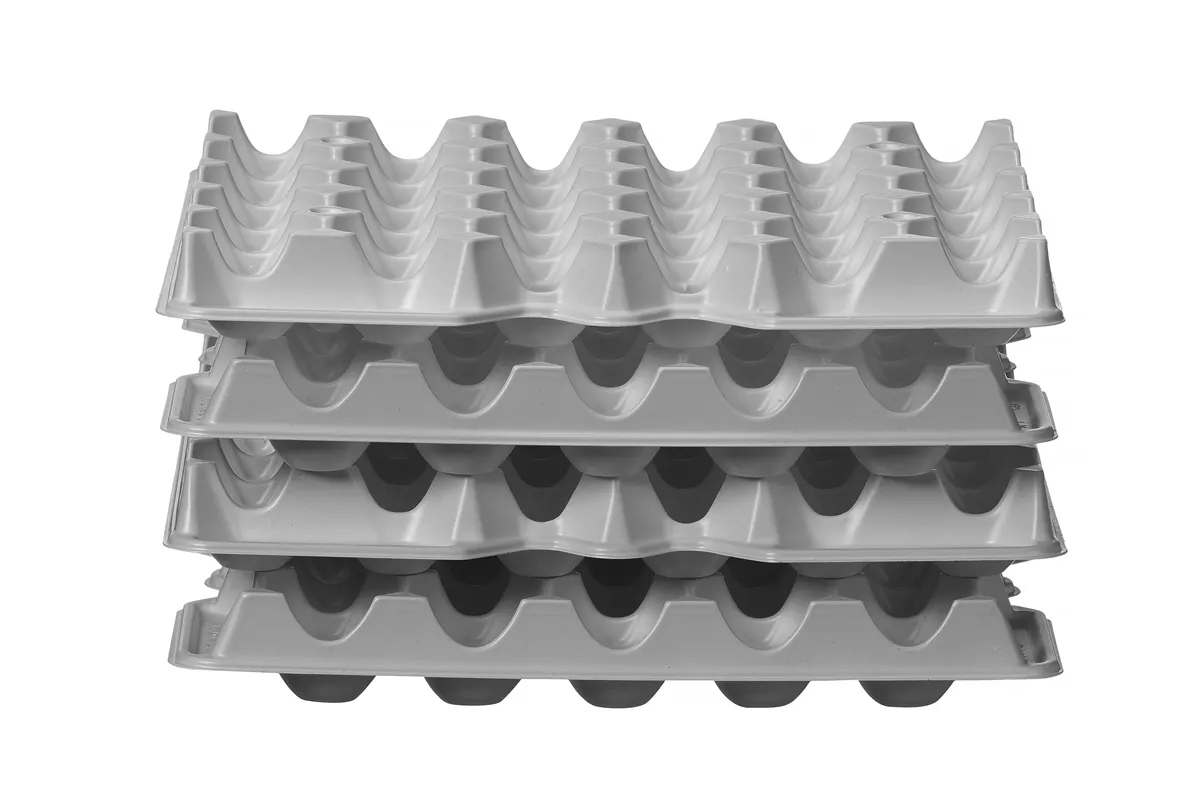 Zestaw 4 tacek na jajka OVOBOX 120, 291x288x41mm, Prostokątny HENDI 870792