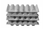 Zestaw 4 tacek na jajka OVOBOX 120, 291x288x41mm, Prostokątny HENDI 870792