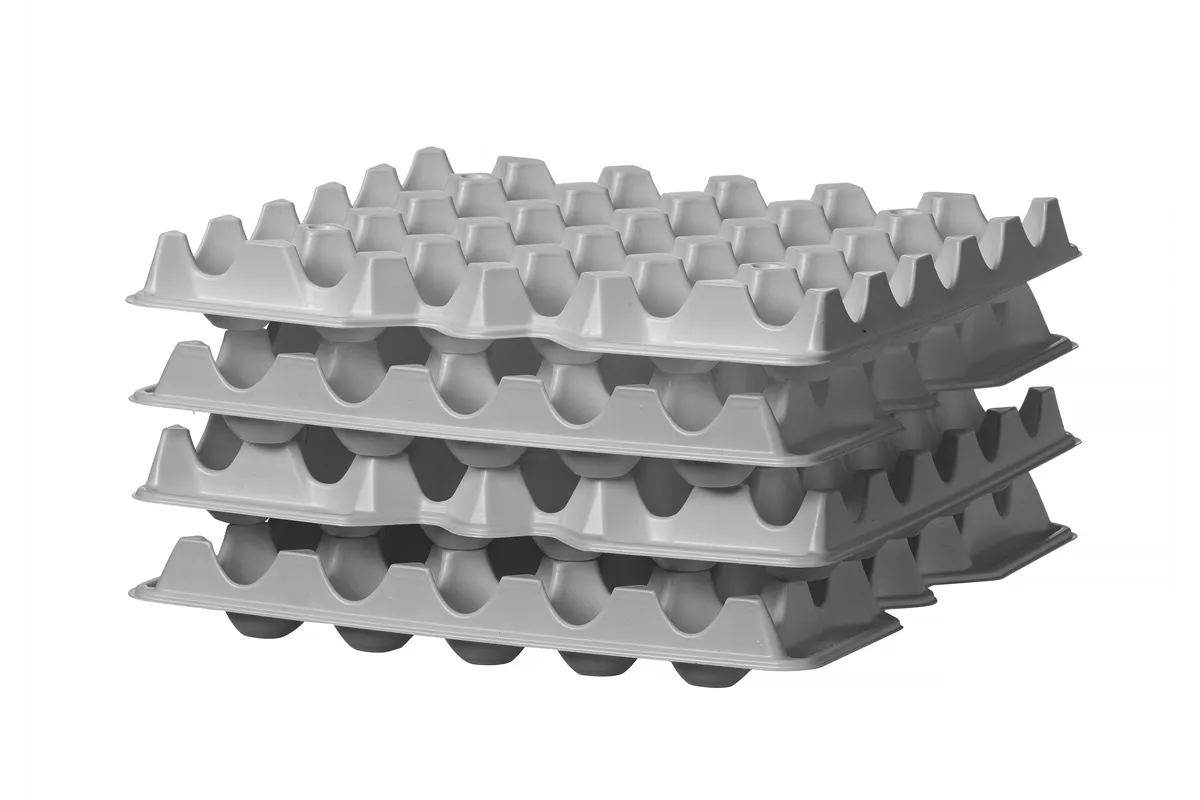 Zestaw 4 tacek na jajka OVOBOX 120, 291x288x41mm, Prostokątny HENDI 870792