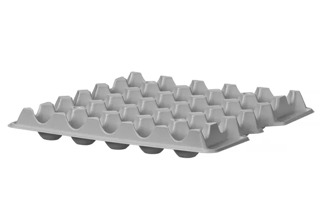 Zestaw 4 tacek na jajka OVOBOX 120, 291x288x41mm, Prostokątny HENDI 870792