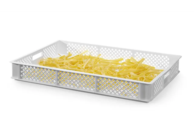Pojemnik do suszenia świeżego makaronu, biały, 600x400x70mm, Prostokątny HENDI 880999