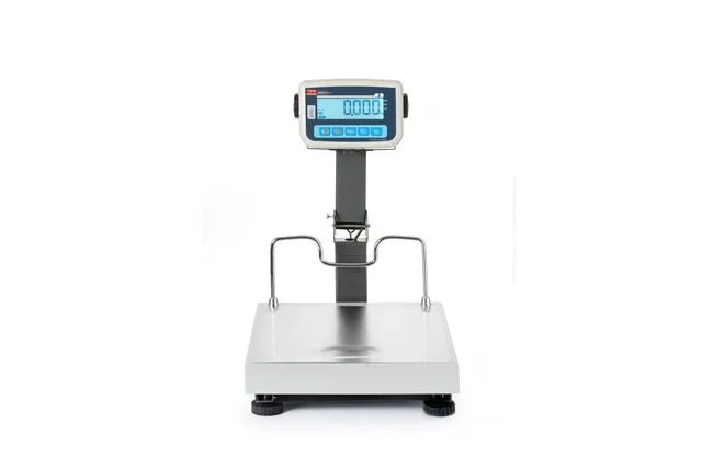 Waga platformowa LCD ze składanym wysięgnikiem i z legalizacją, seria EKO+, 60 kg, 350x400x522mm TEM BEK+C035X040060-KB
