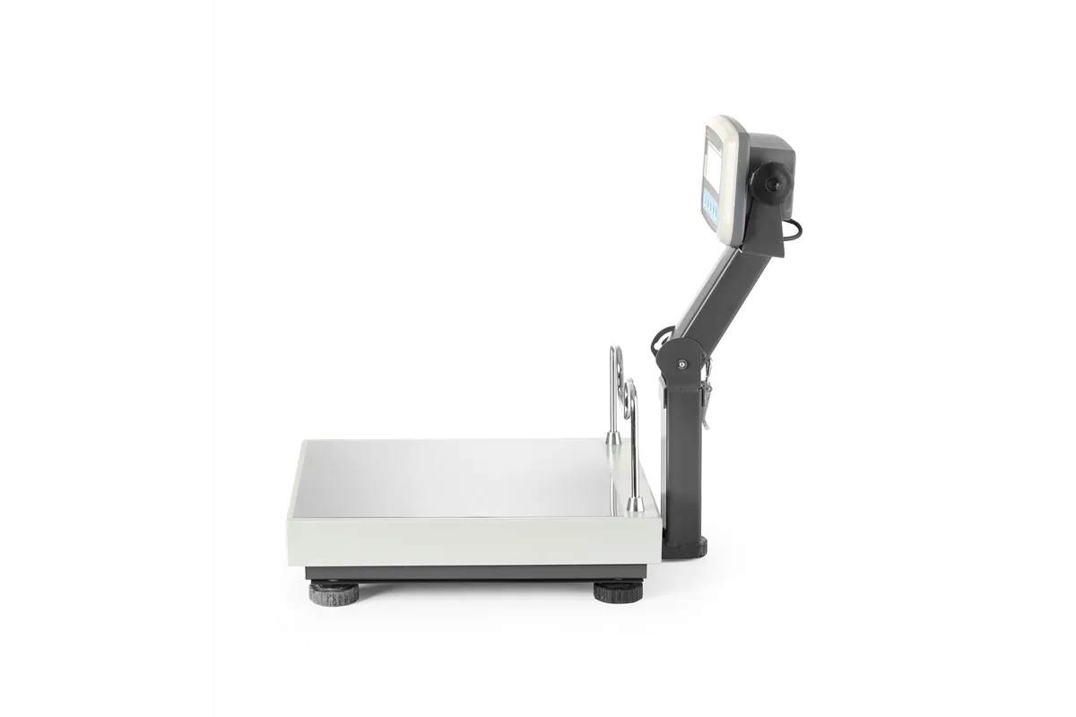 Waga platformowa LCD ze składanym wysięgnikiem i z legalizacją, seria EKO+, 60 kg, 350x400x522mm TEM BEK+C035X040060-KB