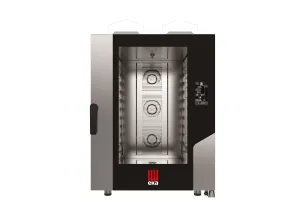 Piec konwekcyjno-parowy Millennial Black Mask Bakery 10×600×400 mm gazowy 230V/700W 18kW 850x1035x1231mm Tecnoeka MKF1064GBM