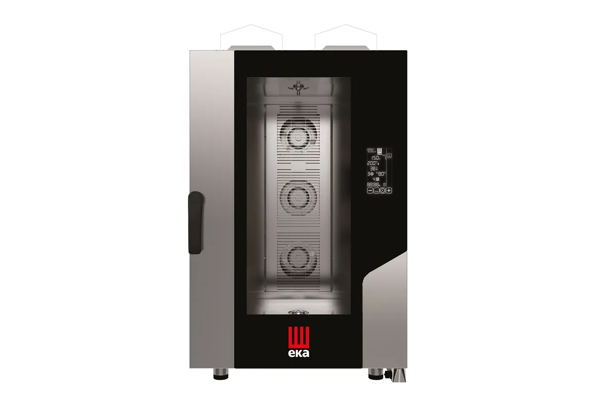 Piec konwekcyjno-parowy Millennial Black Mask Gastro, 11×GN1/1 gazowy, 230V/700W, 17500kW, 730x849x1231mm Tecnoeka MKF1111GBM