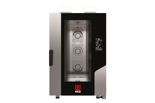 Piec konwekcyjno-parowy Millennial Black Mask Gastro, 11×GN1/1 gazowy, 230V/700W, 17500kW, 730x849x1231mm Tecnoeka MKF1111GBM