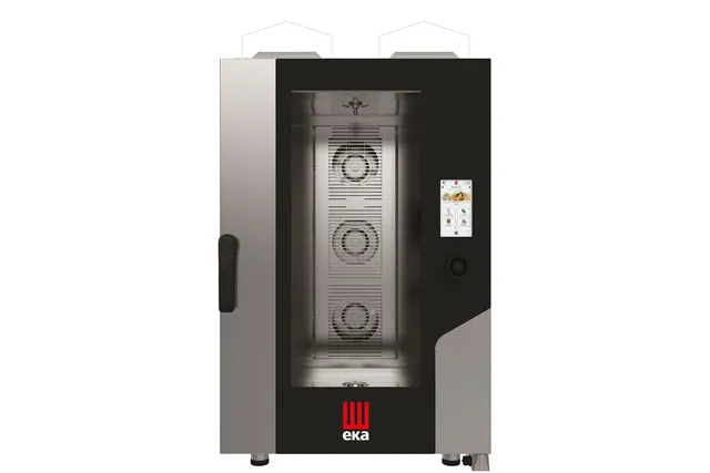 Piec konwekcyjno-parowy Millennial Touch Screen Gastro mycie 11×GN1/1 gazowy 230V/700W 17500kW 730x850x1230 Tecnoeka MKF1111GTS