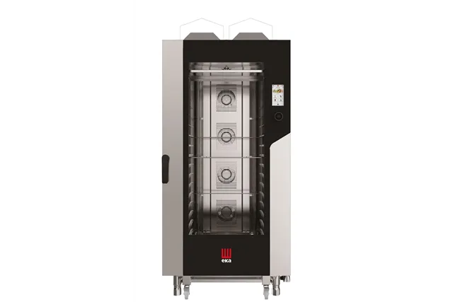 Piec konwekcyjno-parowy Millennial Touch Screen Bakery mycie 16×600×400gazowy 230V/1450W 30kW 930x1160x2060 Tecnoeka MKF1664GTS