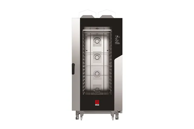 Piec konwekcyjno-parowy Millennial Black Mask Gastro, 20×GN1/1 gazowy, 230V/1450W, 30000kW, 930x1160x2060mm Tecnoeka MKF2011GBM