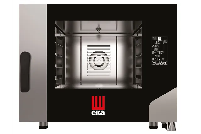 Piec konwekcyjno-parowy Millennial Black Mask Bakery, 4× 600×400 mm elektryczny, 400V/7800W, 850x1035x700mm Tecnoeka MKF464BM