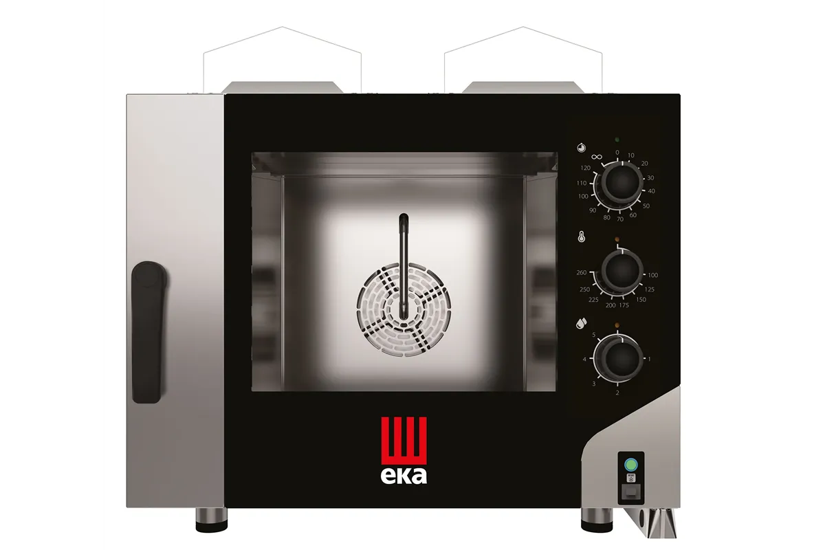 Piec konwekcyjno-parowy Millennial Smart Bakery, 4× 600×400 mm gazowy, 230V/300W, 9,3kW, 850x1041x801mm Tecnoeka MKF464GS