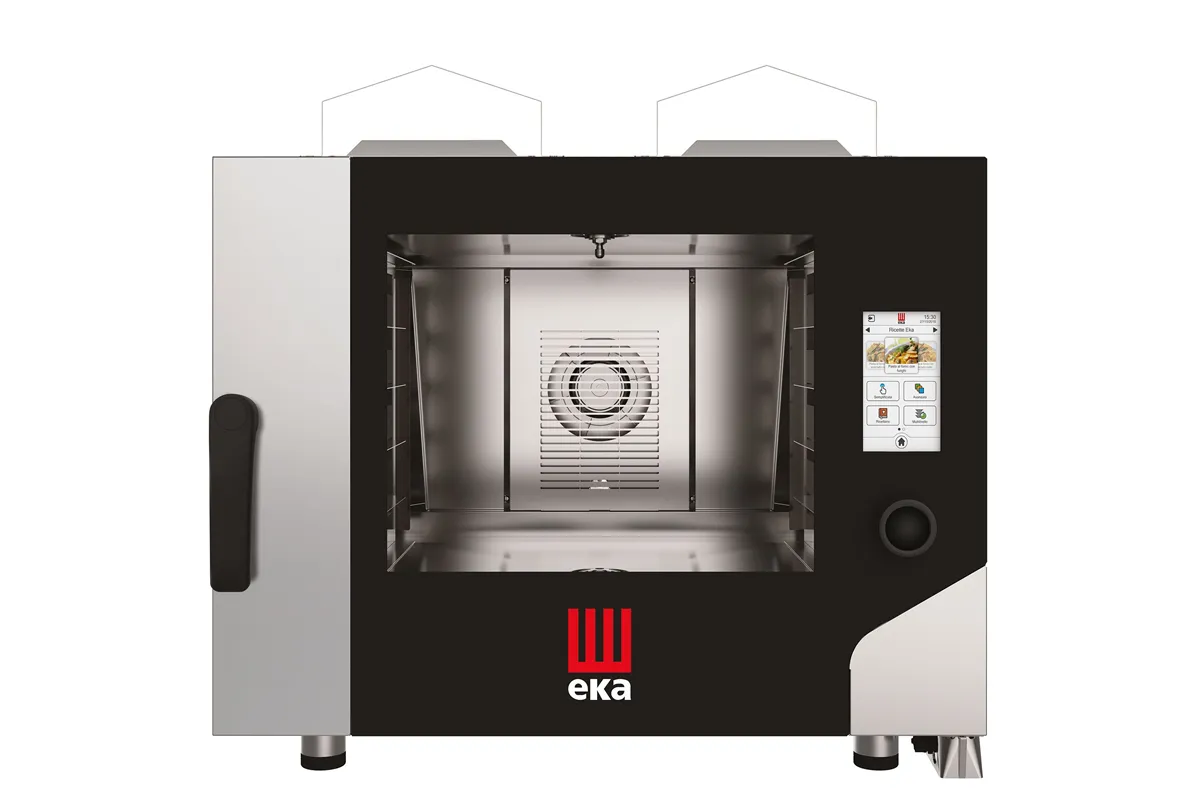 Piec konwekcyjno-parowy Millennial Touch Screen Bakery mycie 4×600×400 gazowy 230V/300W 9300kW 850x1035x800 Tecnoeka MKF464GTS