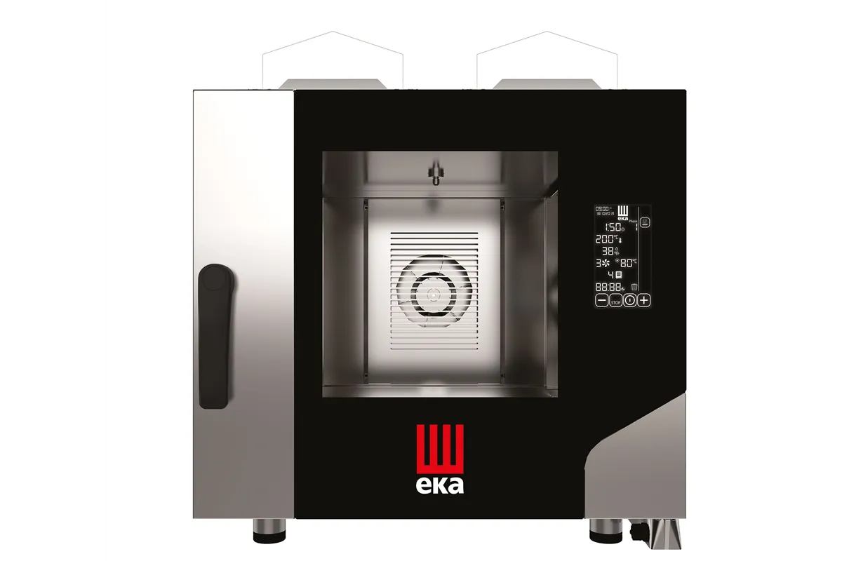 Piec konwekcyjno-parowy Millennial Black Mask Gastro, 5×GN1/1 gazowy, 230V/300W, 9300kW, 730x849x801mm Tecnoeka MKF511GBM