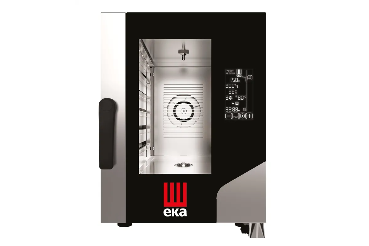 Piec konwekcyjno-parowy Millennial Black Mask Gastro Compact 6×GN 1/1 – elektryczny 400V/7800W 500x930x700mm Tecnoeka MKF611CBM