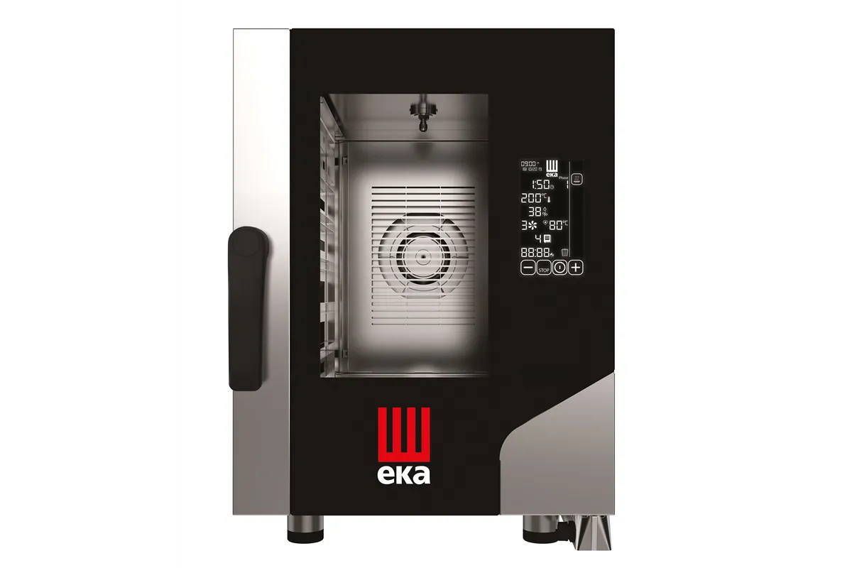 Piec konwekcyjno-parowy Millennial Black Mask Gastro Compact 6×GN 2/3 elektryczny 400V/52000W 500x750x700mm Tecnoeka MKF623CBM