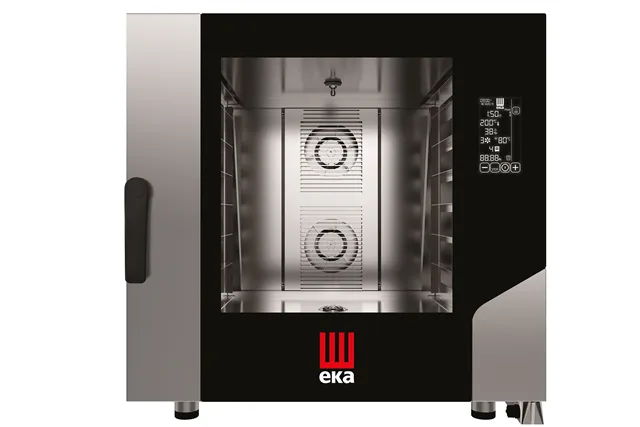 Piec konwekcyjno-parowy Millennial Black Mask Bakery 6× 600×400 mm, elektryczny, 400V/10400W, 850x1035x850mm Tecnoeka MKF664BM