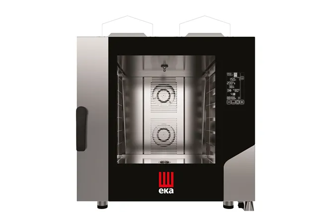 Piec konwekcyjno-parowy Millennial Black Mask Bakery 6×600×400 mm gazowy 230V/500W 135kW 850x1035x951mm Tecnoeka MKF664GBM