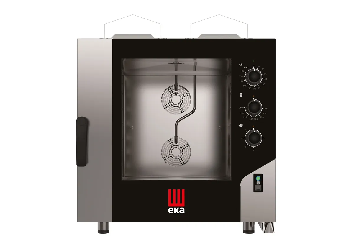 Piec konwekcyjno-parowy Millennial Smart Bakery, 6× 600×400 mm gazowy, 230V/500W, 13,5kW, 850x1041x951mm Tecnoeka MKF664GS